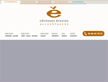 Tablet Screenshot of lozere-accrobranche.com
